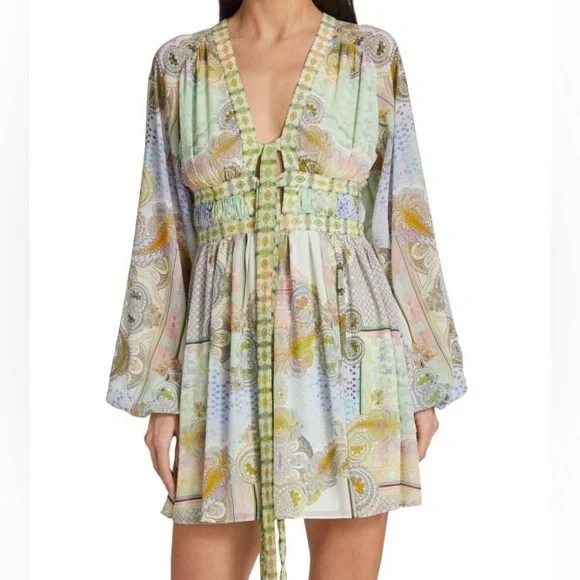 ALEXIS Tessie Printed Gauze Minidress - Picture 4 of 15